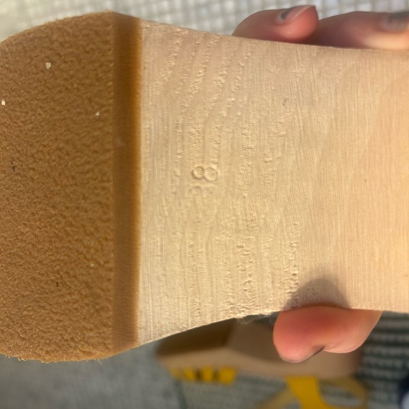 Swedish Hasbeens Yellow Sandals with Bow Detail - Picture 5 of 5